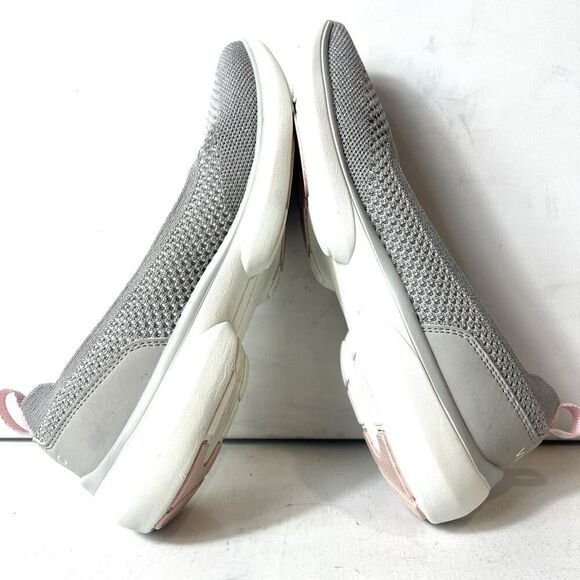Vionic Womens 6 Slip On Knit Gray Glitter Comfort Casual Rubber Sole Shoe KALLIE - Picture 5 of 9